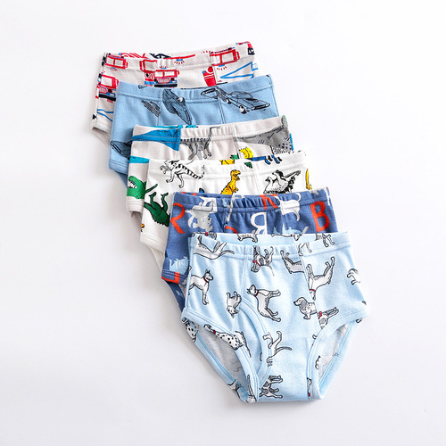 Boys underwear triangle cotton children's underwear small and medium-sized boy student dinosaur underwear baby shorts manufacturer wholesale