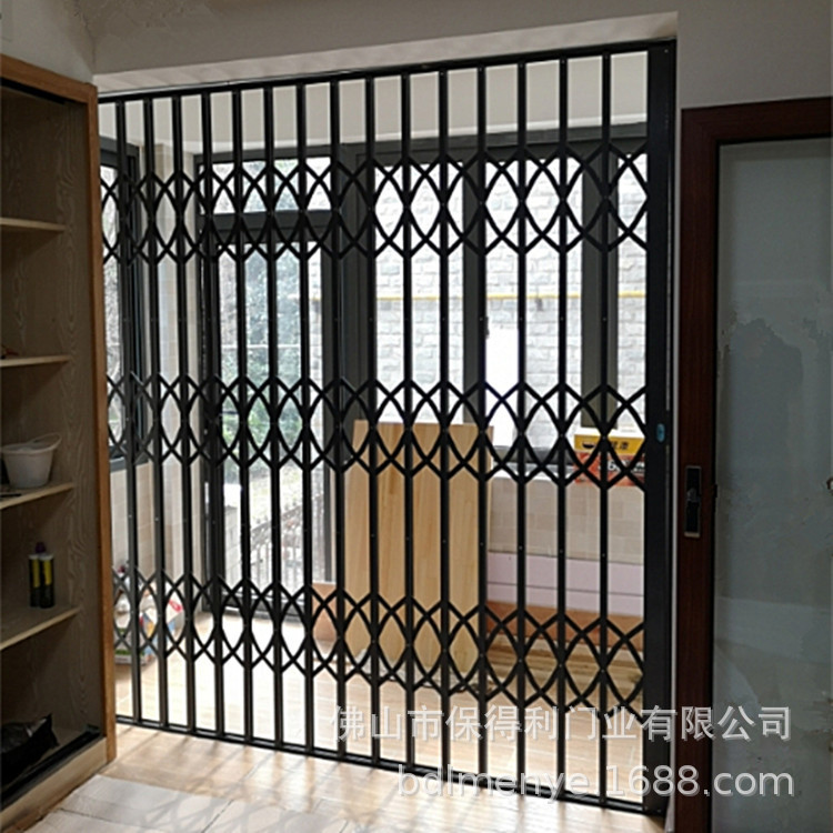 Aluminum alloy pull gate warehouse sliding door stainless steel security door aluminum alloy sliding window
