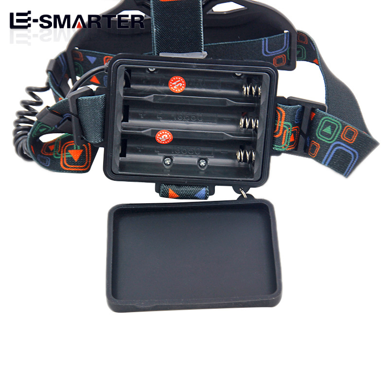 Nueva Gran taza de luz fuerte luz T6 faro LED recargable al aire libre de largo alcance montado en la cabeza linterna noche pesca camping faro