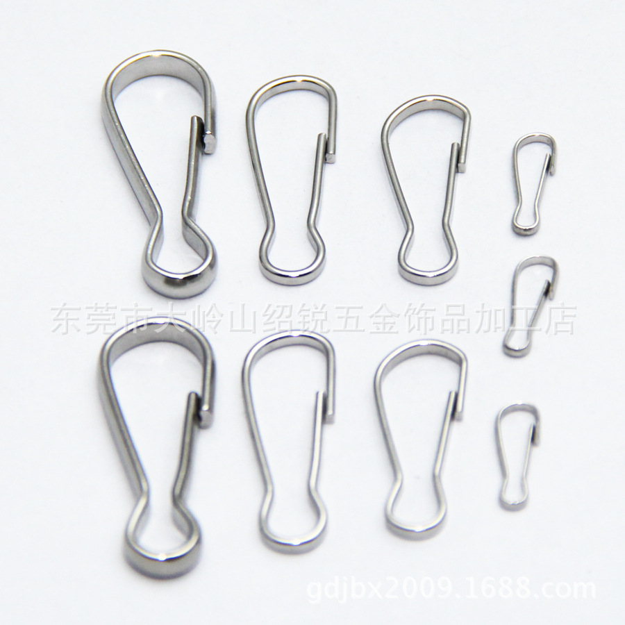 不锈钢朱胆扣304 不锈钢猪胆扣32mm 窗帘葫芦扣 广告牌专用挂扣