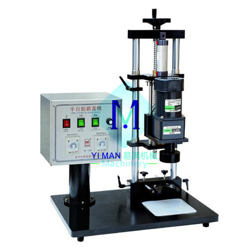 半自动旋盖机、简易旋盖机、半自动轧盖机、西林瓶、玻璃瓶轧盖机