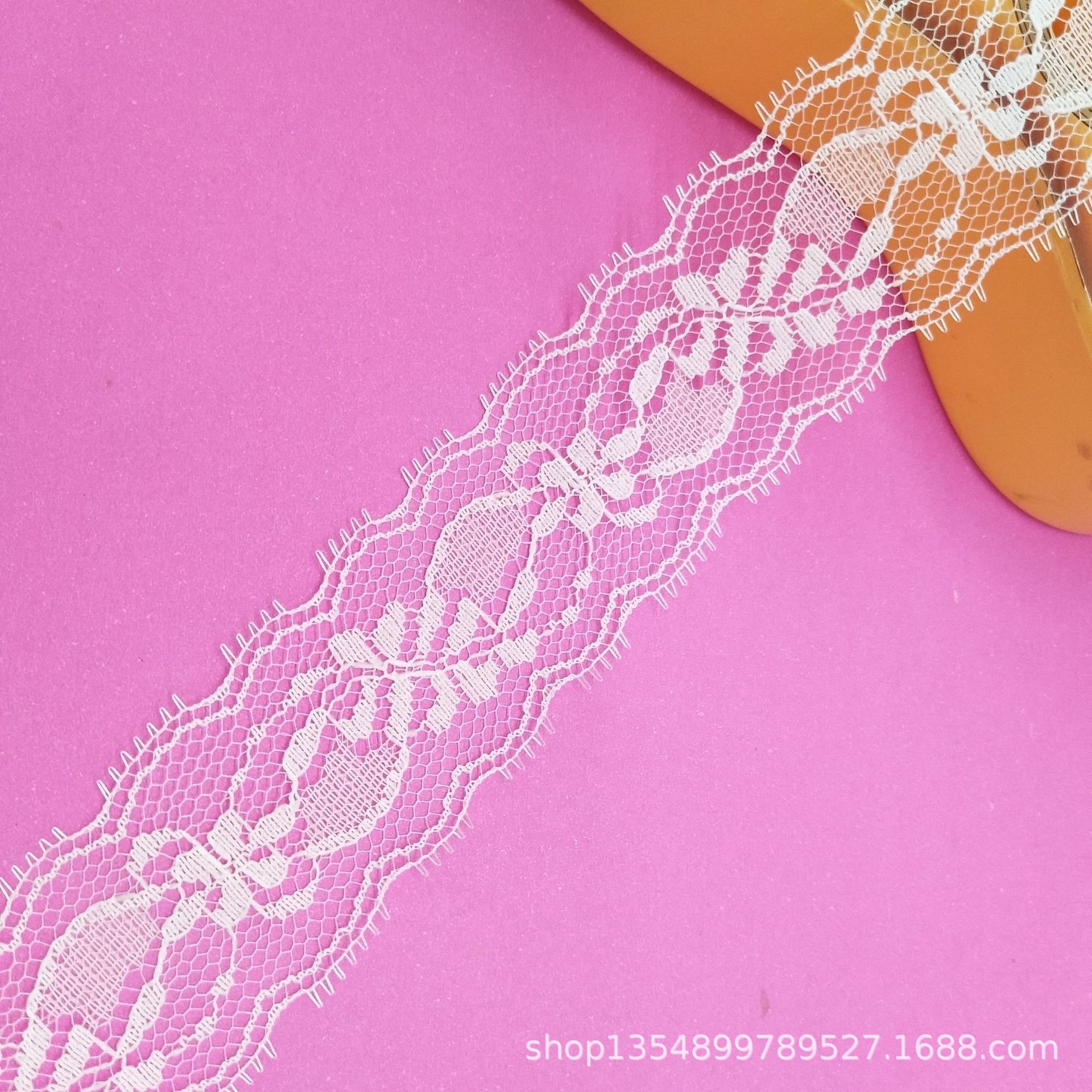 窗帘花边工厂现货批发无弹力3.5cm蕾丝花边DIY辅料批发