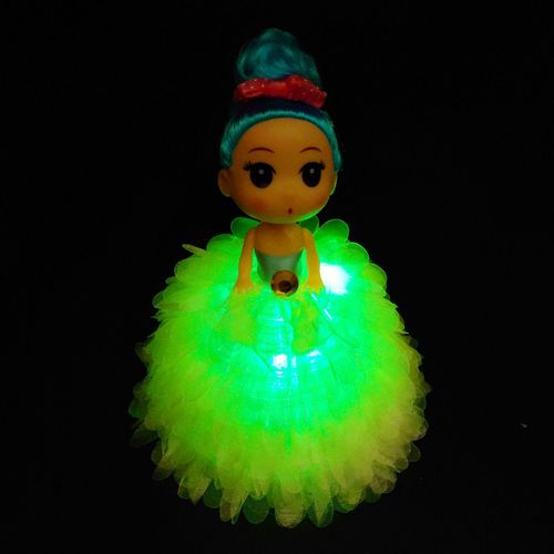 Ring glowing confused doll colorful flashing light handmade doll creative night market stall hot selling children's toys wholesale