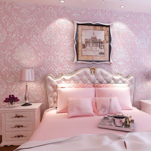 European-style 3D luxurious gold non-woven wallpaper for living room, bedroom, hotel, guesthouse, and clothing store, high-end gold foil wallpaper