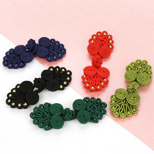 Seven-pearl cheongsam button Tang-style classical top handmade buttons ethnic fashion wedding invitation gift box button wholesale