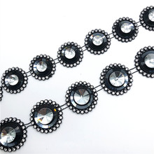 双色猫眼水钻塑料线钻连线排钻服饰鞋帽装饰辅料diy饰品配件