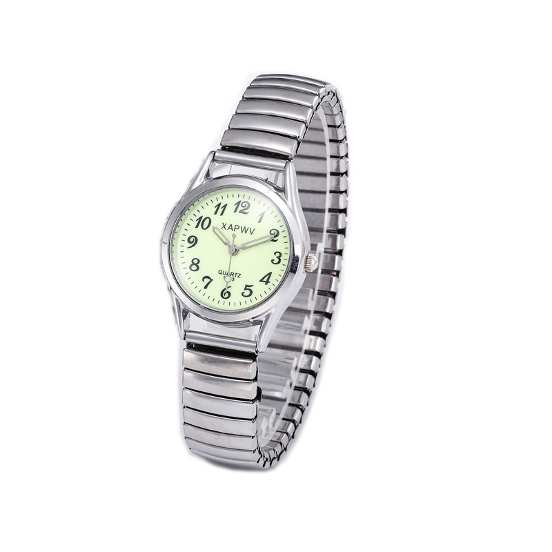 Suministro directo de fábrica xapwv casual digital luminoso reloj antiguo banda elástica pareja reloj mujer logo hombres