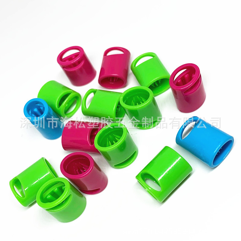 双孔倒刺扣一次性腕带扣防退出标识带扣单向滑动扣专用收纳