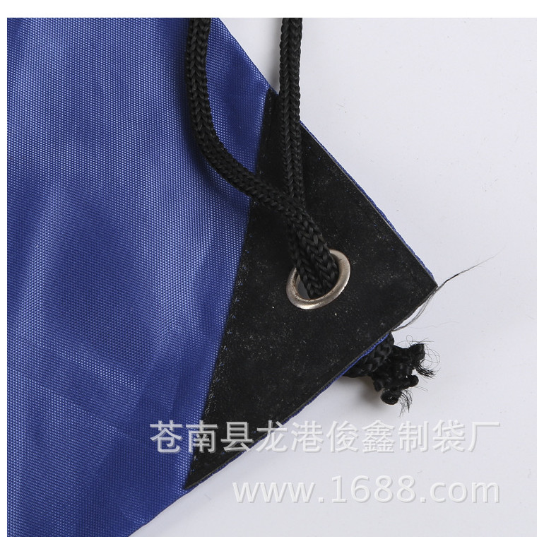 Spot simple doble hombro 210D poliéster maratón bolsa con cordón de tela de nailon bolsa con cordón bolsa con cordón de almacenamiento logotipo impreso image 5