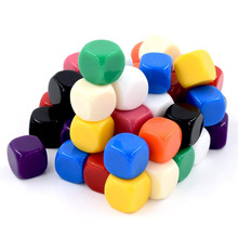 空白骰子DIY制作教具筛子游戏桌游玩具配件自行写字画画色子10色