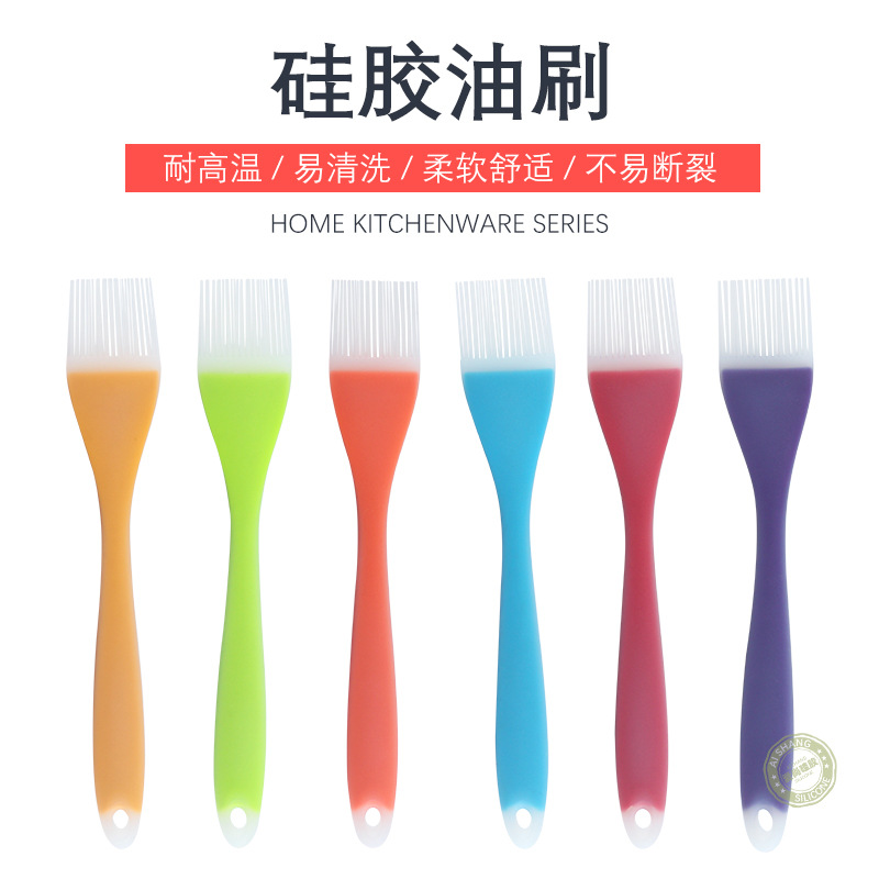 Large silicone translucent elbow brush Silicone barbecue brush baking brush lint-free brush seasonings brush baking tools