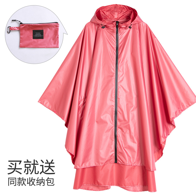Fabricantes venden japonés Corea del Sur moda Capa delgada hombres y mujeres adultos impermeable poncho mochila ciclismo Amazon comercio exterior image 24