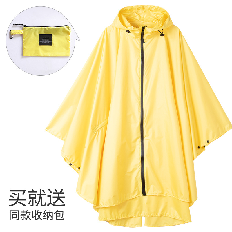 Fabricantes venden japonés Corea del Sur moda Capa delgada hombres y mujeres adultos impermeable poncho mochila ciclismo Amazon comercio exterior image 26