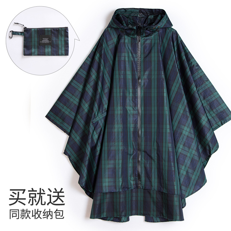 Fabricantes venden japonés Corea del Sur moda Capa delgada hombres y mujeres adultos impermeable poncho mochila ciclismo Amazon comercio exterior image 32