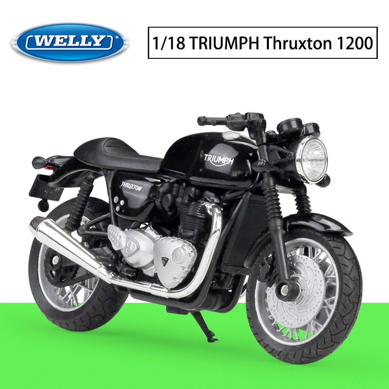 Welly Willie 1:18 Triumph ThRuxton 1200 Street модель автомобиля из сплава с имитацией