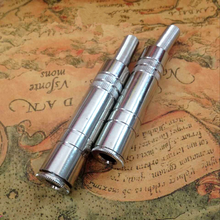 6.5孔 大三芯母接线 6.35母金属音频连接头 音频头6.5插座母头