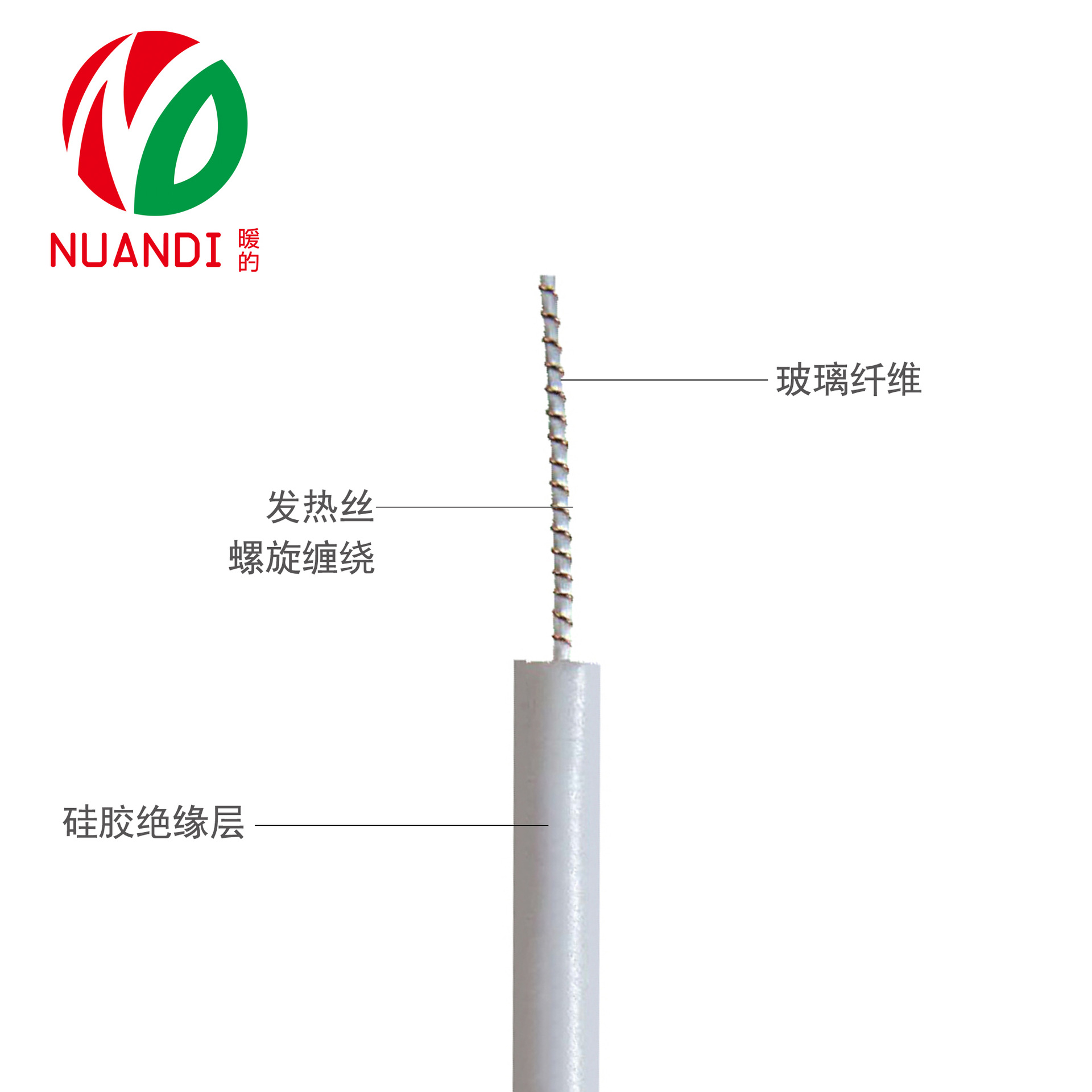 源头厂家供应 硅胶发热线 耐折弯耐高温合金丝加热线电热线加工