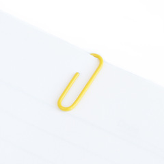 得力0024彩色回形針加厚電鍍表層糖果色曲別針文件分類整理用