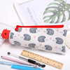 Cartoon coloured pencils, pencil case, belt bag, sharpener, toothpaste, capacious storage system, South Korea