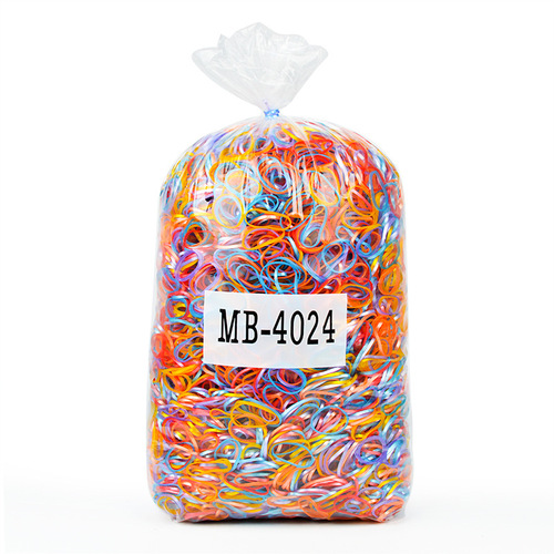 Jelly Color Rubber Bands Rubber Rings Elastic Bands 4024TPU Disposable Hair Ties Direct Manufacturer Sale