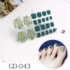 Summer leg stickers, nail stickers, Japanese fake nails for manicure, 22 years