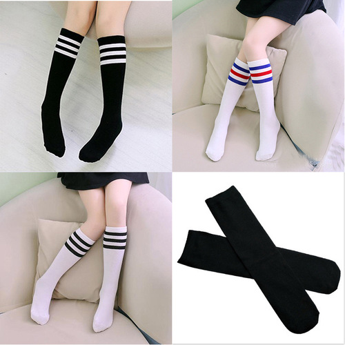 Children's knee-high socks, thin women's long socks, cotton over-the-knee baby high socks, summer boys football socks