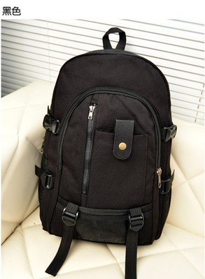 Directo de fábrica casual Deportes hombres mochila de lona mochila de estudiante de secundaria mochila de viaje al aire libre