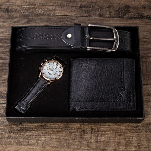 Men's gift set exquisitely packaged watch wallet belt set foreign trade hot selling creative gift watch set