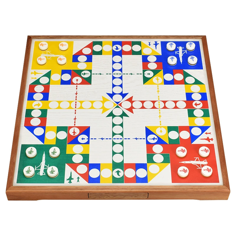 Настольная игра «Самолетики» (Airplane chess), набор для детей и взрослых, большая деревянная доска-самолет, головоломка, подарок на день рождения