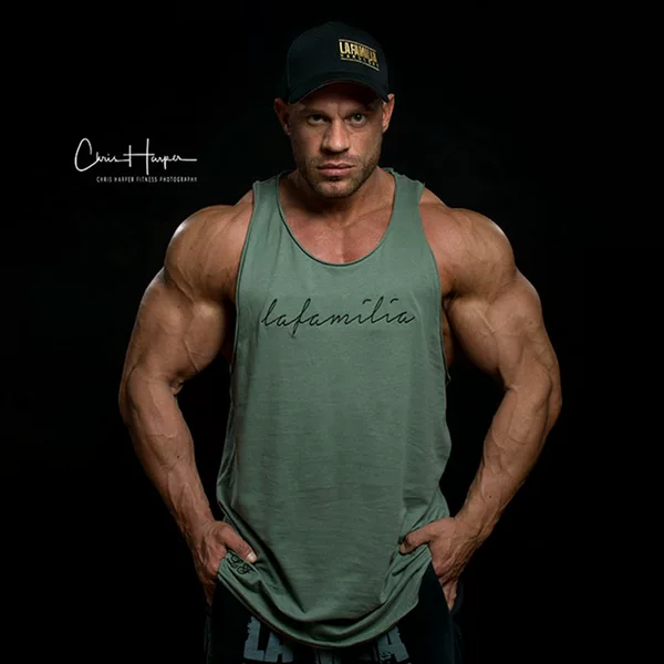 LA Summer new sports training muscle bodybuilding GA basketball running training fitness breathable vest generation hair