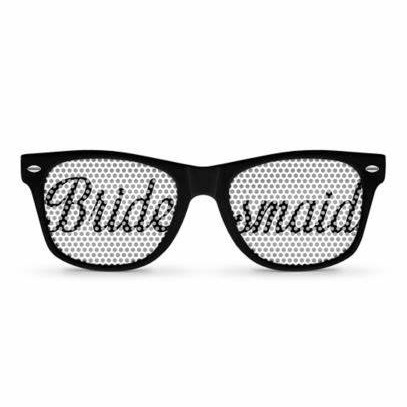 Gafas de despedida de soltera para la novia, equipo de la novia, dama de honor, accesorios de boda con cuentas de arroz, decoraciones creativas para bodas