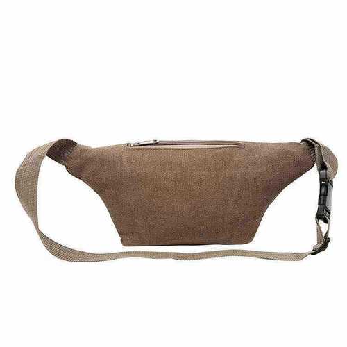 Factory Direct Sale Multifunctional Money Waist Bag Canvas Anti-Theft Money Bag Men's Outdoor Crossbody Casual Sports Waist Bag