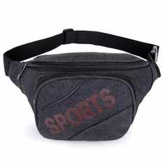 Factory Direct Sale Multifunctional Money Waist Bag Canvas Anti-Theft Money Bag Men's Outdoor Crossbody Casual Sports Waist Bag