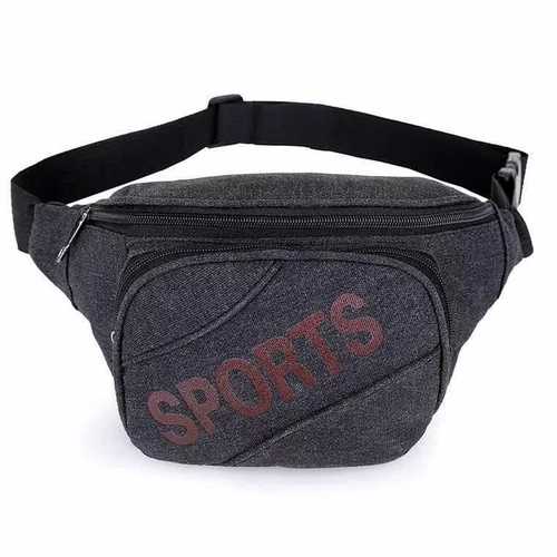 Factory Direct Sale Multifunctional Money Waist Bag Canvas Anti-Theft Money Bag Men's Outdoor Crossbody Casual Sports Waist Bag