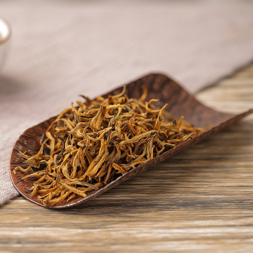 Wholesale Yunnan New Tea Factory  Yunnan High Mountain Golden Tip Black Tea 500g Honey Aroma Golden Tip Yunnan Black Tea