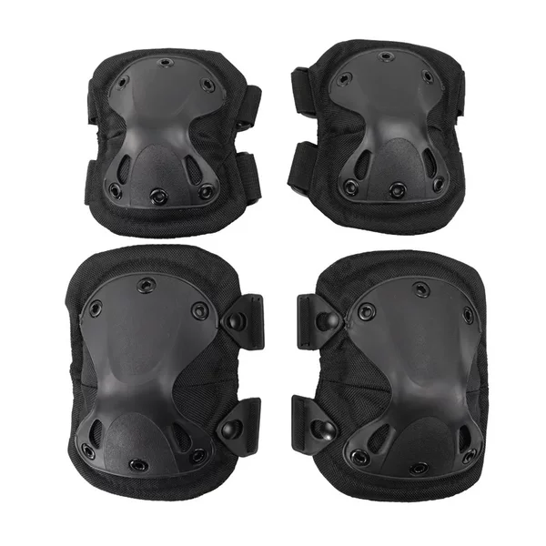 Cross-border supply knee pads elbow pads four-piece set tactical knee pads field training knee pads camouflage sports knee pads in stock