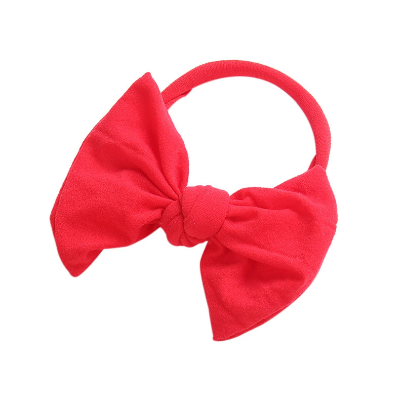 Children's headband with bow for early age, nylon hair accessory for photo sessions, European style