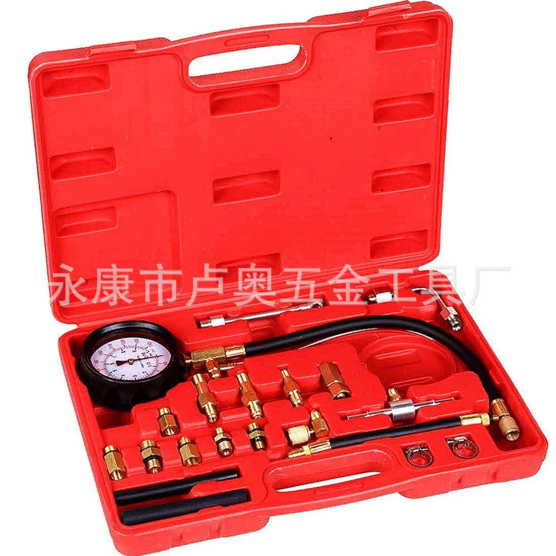 Medidor de presión de detección de combustible del coche medidor de presión de aceite de inyección de combustible detector de reparación de automóviles medidor de presión de gasolina TU-114