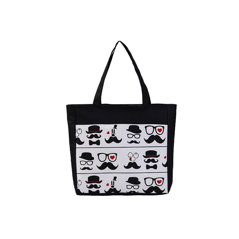 Nicho transfronterizo bolsa de lona casual de compras bolsa de mujer de gran capacidad bolsa de lona de mujer bolso impreso al por mayor