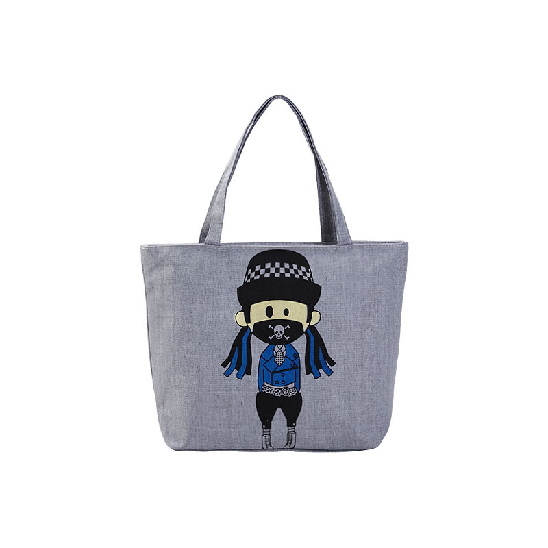 Nicho transfronterizo bolsa de lona casual de compras bolsa de mujer de gran capacidad bolsa de lona de mujer bolso impreso al por mayor