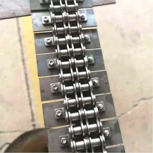 金属板输送带弯板链条304不锈钢板网带定制生产扣板链板耐高温