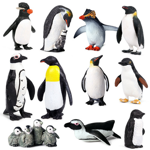 Cross-border Youyou simulated marine animal model turtle, lobster, penguin, crab, squid, bass, ancient creature ornaments