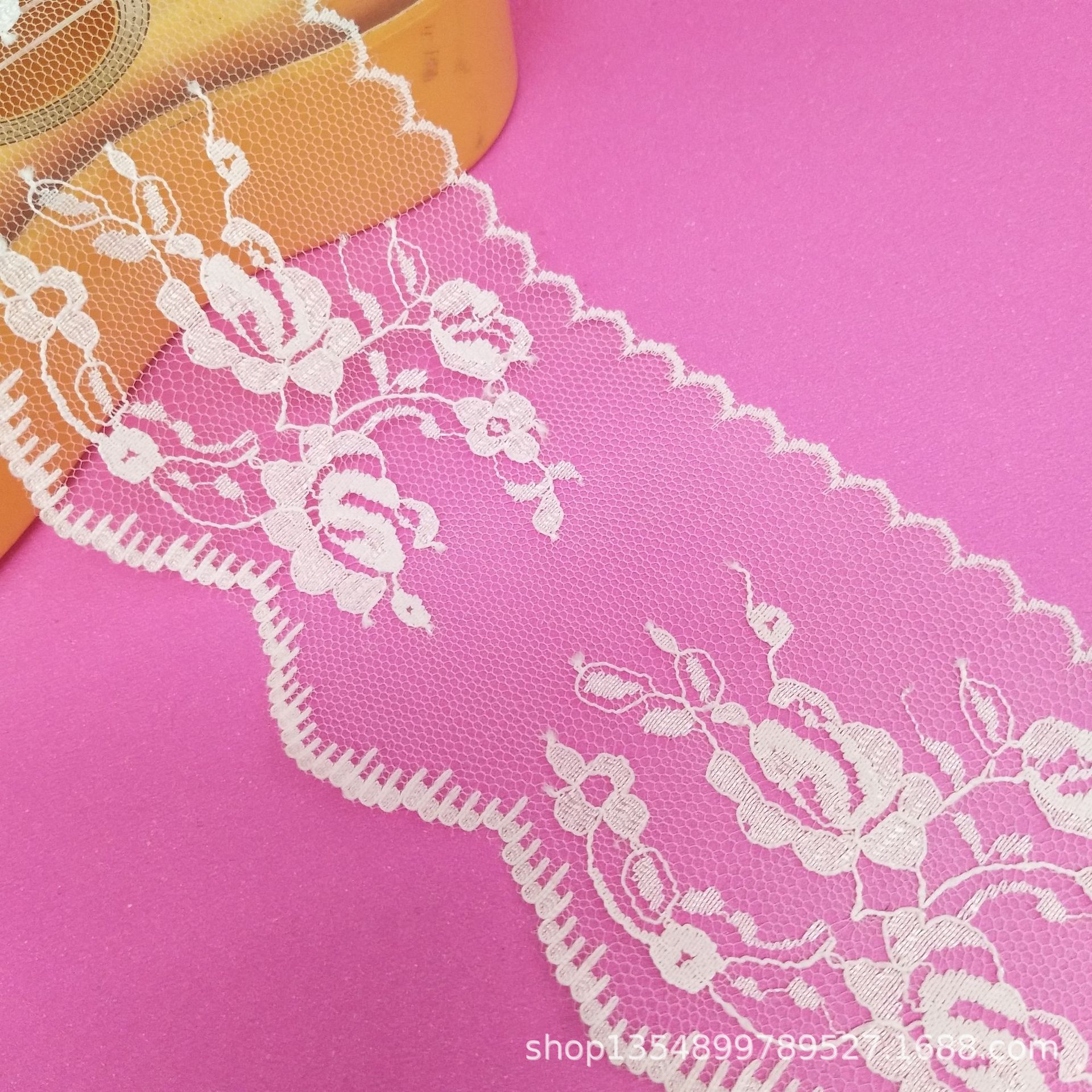 蕾丝花边厂家现货批发新款7.5cm无弹花边 DIY装饰花边量大优惠