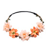 Cross -border new women's silk cloth flower hair with small Ge Sang flower rose head with wedding photography travel hair accessories