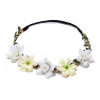 Cross -border new women's silk cloth flower hair with small Ge Sang flower rose head with wedding photography travel hair accessories