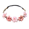 Cross -border new women's silk cloth flower hair with small Ge Sang flower rose head with wedding photography travel hair accessories