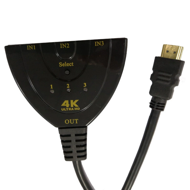 HDMI-переключатель дилер оптовый высокого разрешения HDMI переключатель 3 в 1 хвостик свитч HDMI 4K