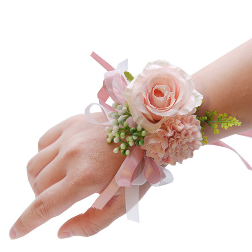 Eternal Angel Wedding Supplies D764 Chinese Style Wedding Bride Bridesmaid Silk Artificial Flower Wrist Flower