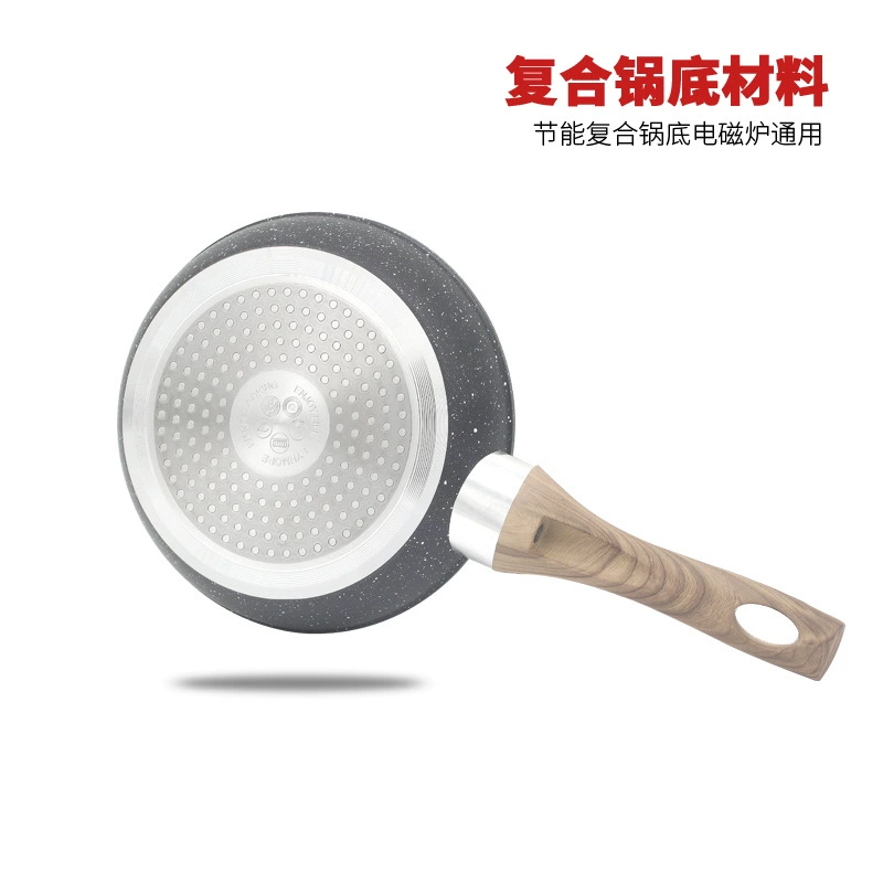 [韩式麦饭石平底锅仿压铸铝锅加厚家用炒锅不粘锅牛排煎锅锅具批发]