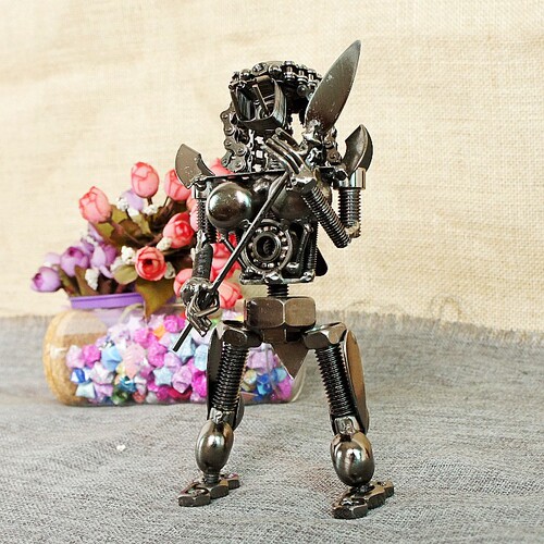 Metal Crafts Nunchuk Beast Demon Robot Kit Gifts Home Ornaments Gifts Boys Gifts Y Series